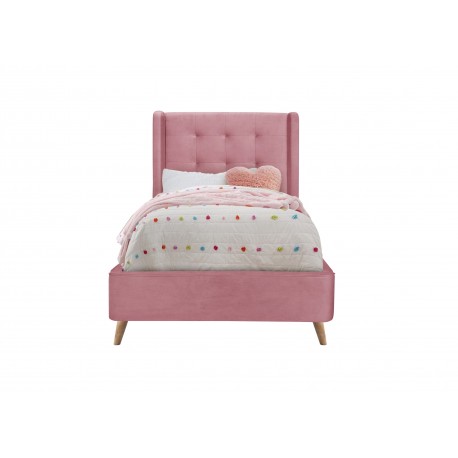 ESTELLA 90x200 cm seng - Rosa Velour