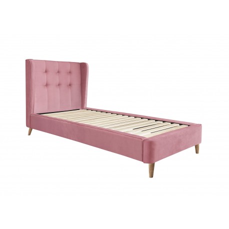 ESTELLA 90x200 cm seng - Rosa Velour