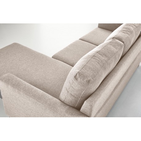 GERSON sofa med osmannisk, - Beige