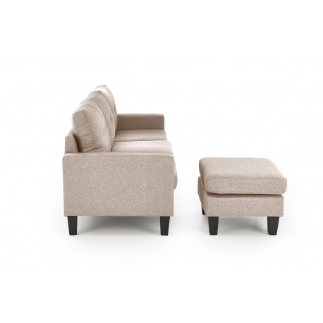 GERSON sofa med osmannisk, - Beige