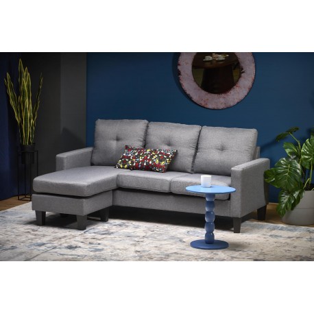 GERSON sofa med skammel, - Grå