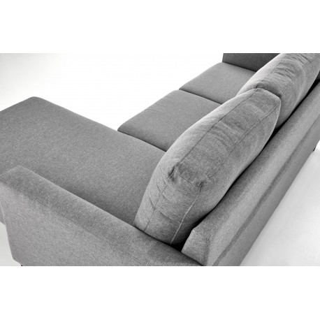 GERSON sofa med skammel, - Grå