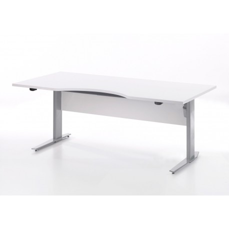 Rio hæve/sænke skrivebord 180 cm - Hvid