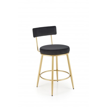 H115 Barstol, Sort/guld