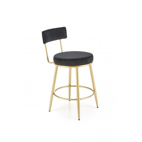 H115 Barstol, Sort/guld
