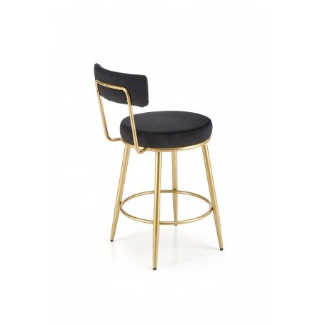 H115 Barstol, Sort/guld