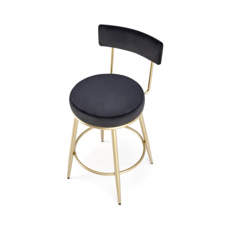 H115 Barstol, Sort/guld
