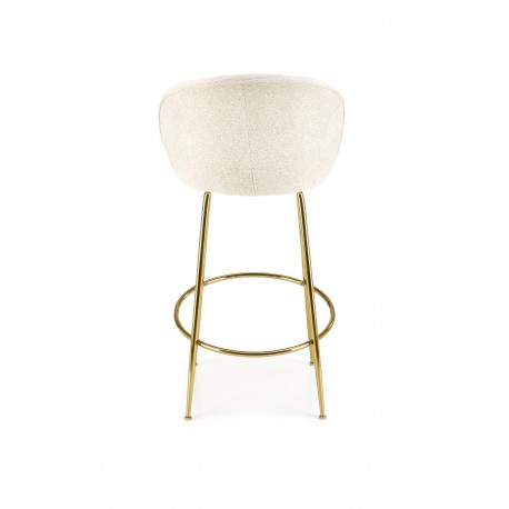 H116 Barstol, Creme/guld