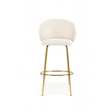 H116 Barstol, Creme/guld