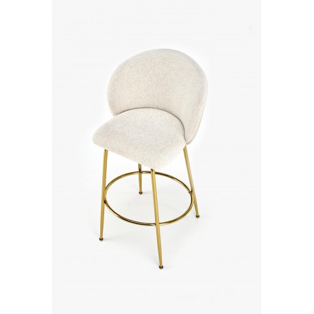 H116 Barstol, Creme/guld