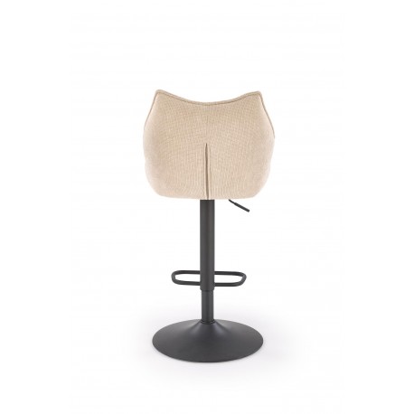 H122 Barstol, Sort / Beige