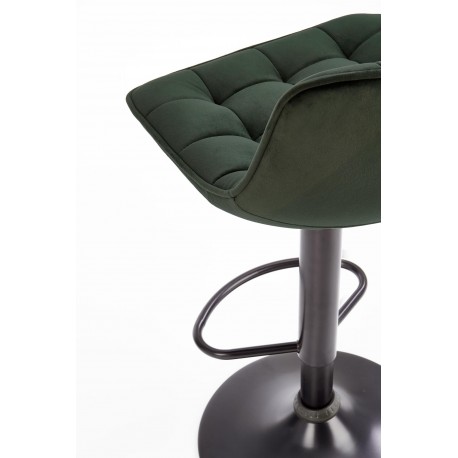 H95 Barstol - Mørkegrøn Velour