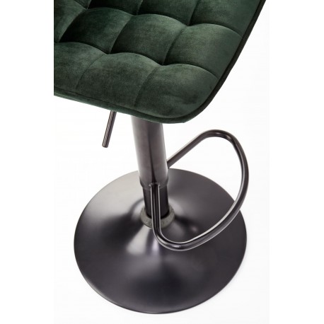 H95 Barstol - Mørkegrøn Velour