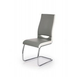 K259 Spisebordsstol Grå / Hvid