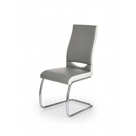 K259 Spisebordsstol Grå / Hvid