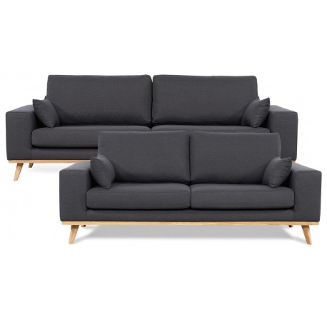 Lido 3+2 pers. sofasæt - Koksgrå