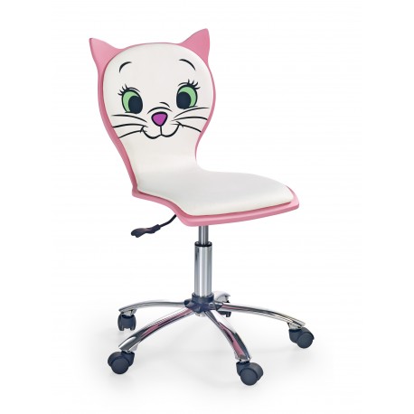 KITTY 2 Stol, - Hvid/Rosa