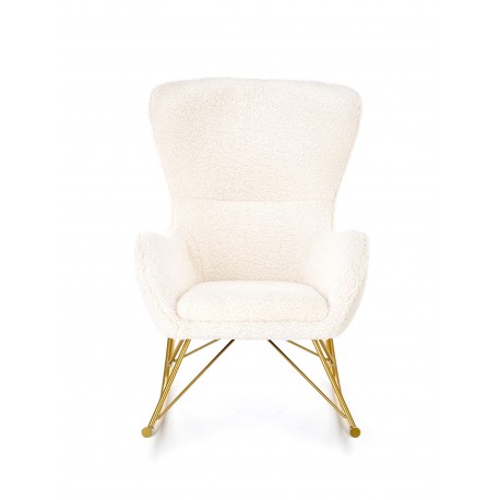 LIBERTO fritidslænestol Creme/guld