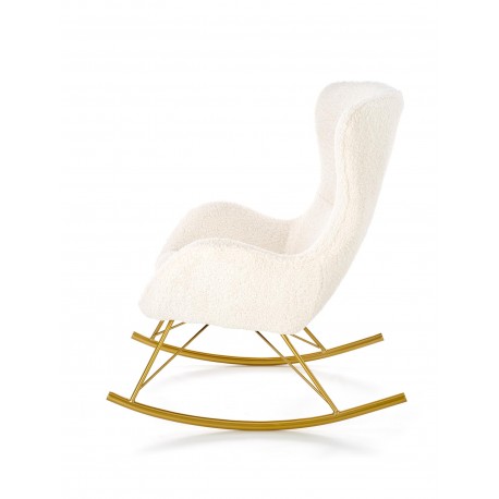 LIBERTO fritidslænestol Creme/guld