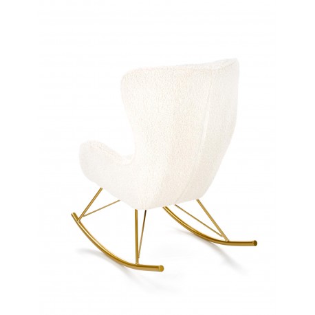 LIBERTO fritidslænestol Creme/guld
