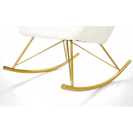 LIBERTO fritidslænestol Creme/guld