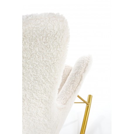 LIBERTO fritidslænestol Creme/guld