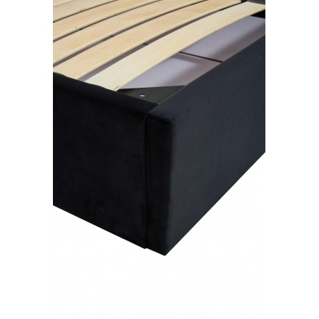 PALAZZO 160x200 seng med opbevaring - Sort og guld