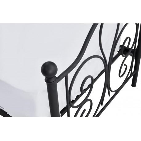 PANAMA Metalseng 120x200cm - Sort