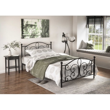 PANAMA metalseng 90x200cm - Sort
