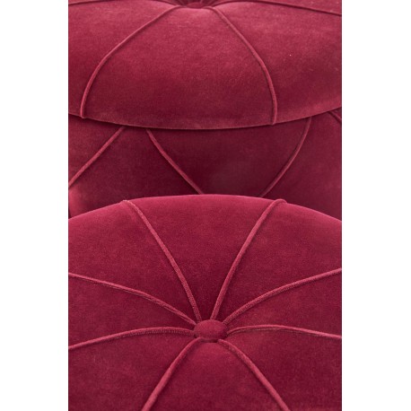 POLLY sæt af to skamler, - mørkerød