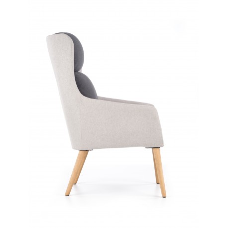 PURIO loungestol, - lyseGrå/MørkeGrå
