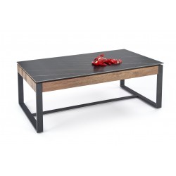 RAMONA sofabord 121 cm - Sort / Valnød