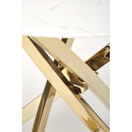 RAYMOND 2 bord, Hvid marmor / guld