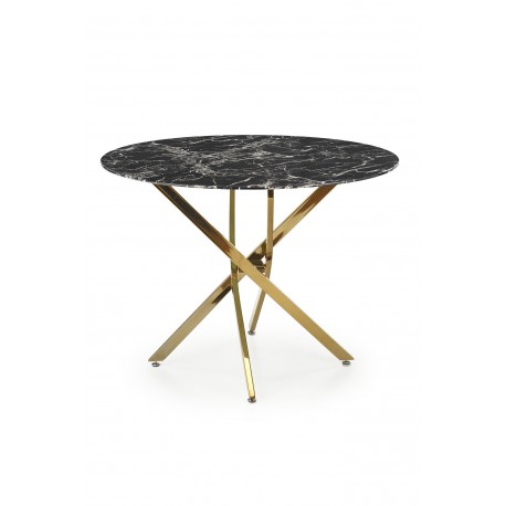 RAYMOND 2 bord, Sort marmor / guld