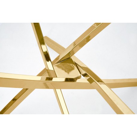 RAYMOND bord, - glas - transparent, ben - guld