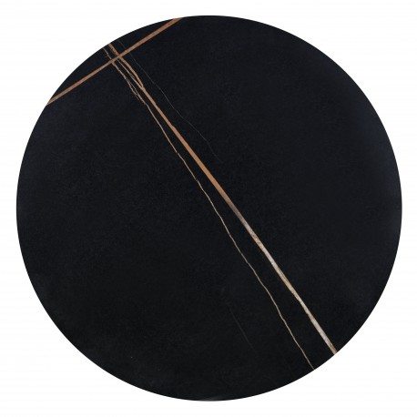 SCALITA sofabord, Sort marmor / Sort / guld