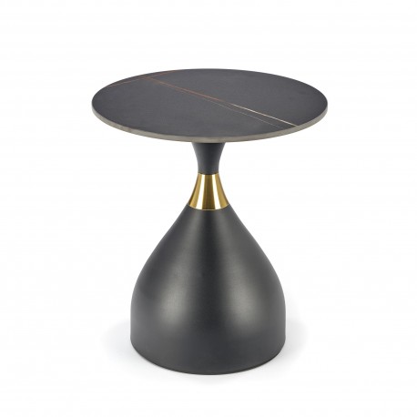 SCALITA sofabord, Sort marmor / Sort / guld