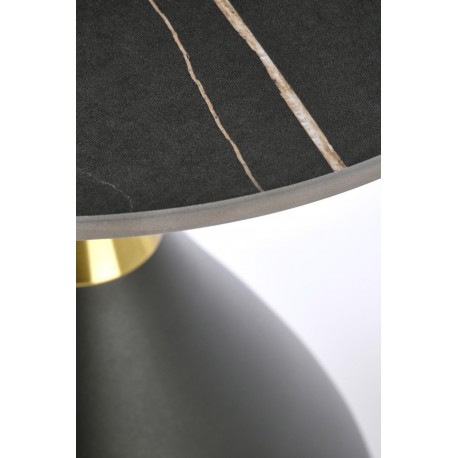 SCALITA sofabord, Sort marmor / Sort / guld