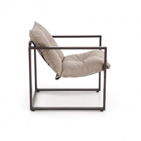 SHARK havemøbel sæt (sofa + 2 stole + kaffeborde), mørkeBrun / Cappuccino