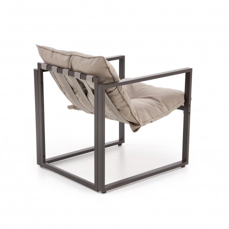 SHARK havemøbel sæt (sofa + 2 stole + kaffeborde), mørkeBrun / Cappuccino