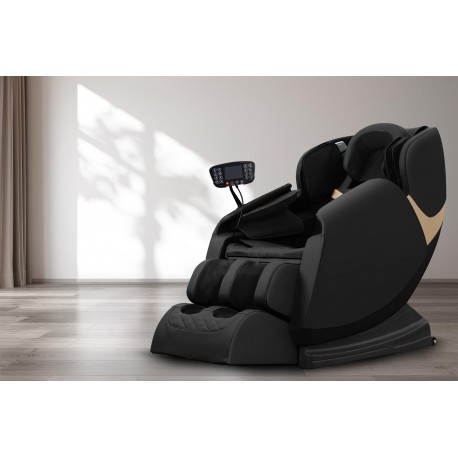 SOLARIA Massagestol med Varmefunktion - Sort / Guld
