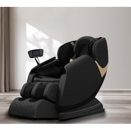 SOLARIA Massagestol med Varmefunktion - Sort / Guld