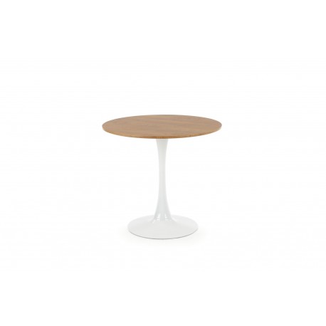 STING bord, - top - gylden eg, ben - Hvid