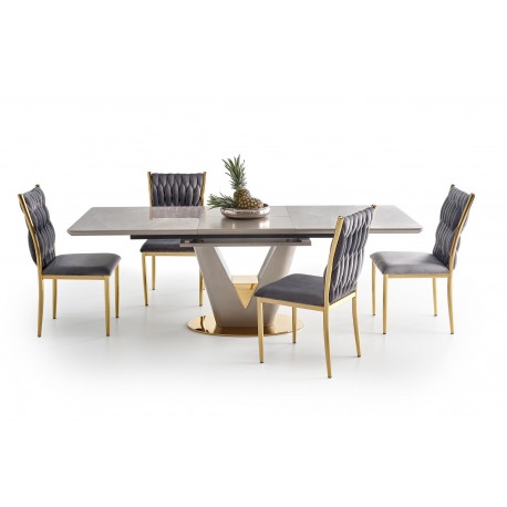 VALENTINO bord lys Grå/guld