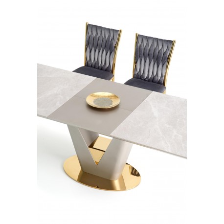 VALENTINO bord lys Grå/guld