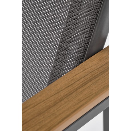 ZLATAN havestol, - d.MørkeGrå / l.lyseGrå