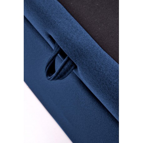 ASENTO 160x200 cmSeng - Mørkeblå Velour