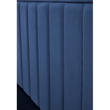 ASENTO 160x200 cmSeng - Mørkeblå Velour