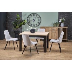BAGIO Spisebord med udtræk, Artisan Eg / Sort