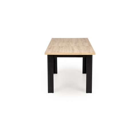 BAGIO Spisebord med udtræk, Artisan Eg / Sort
